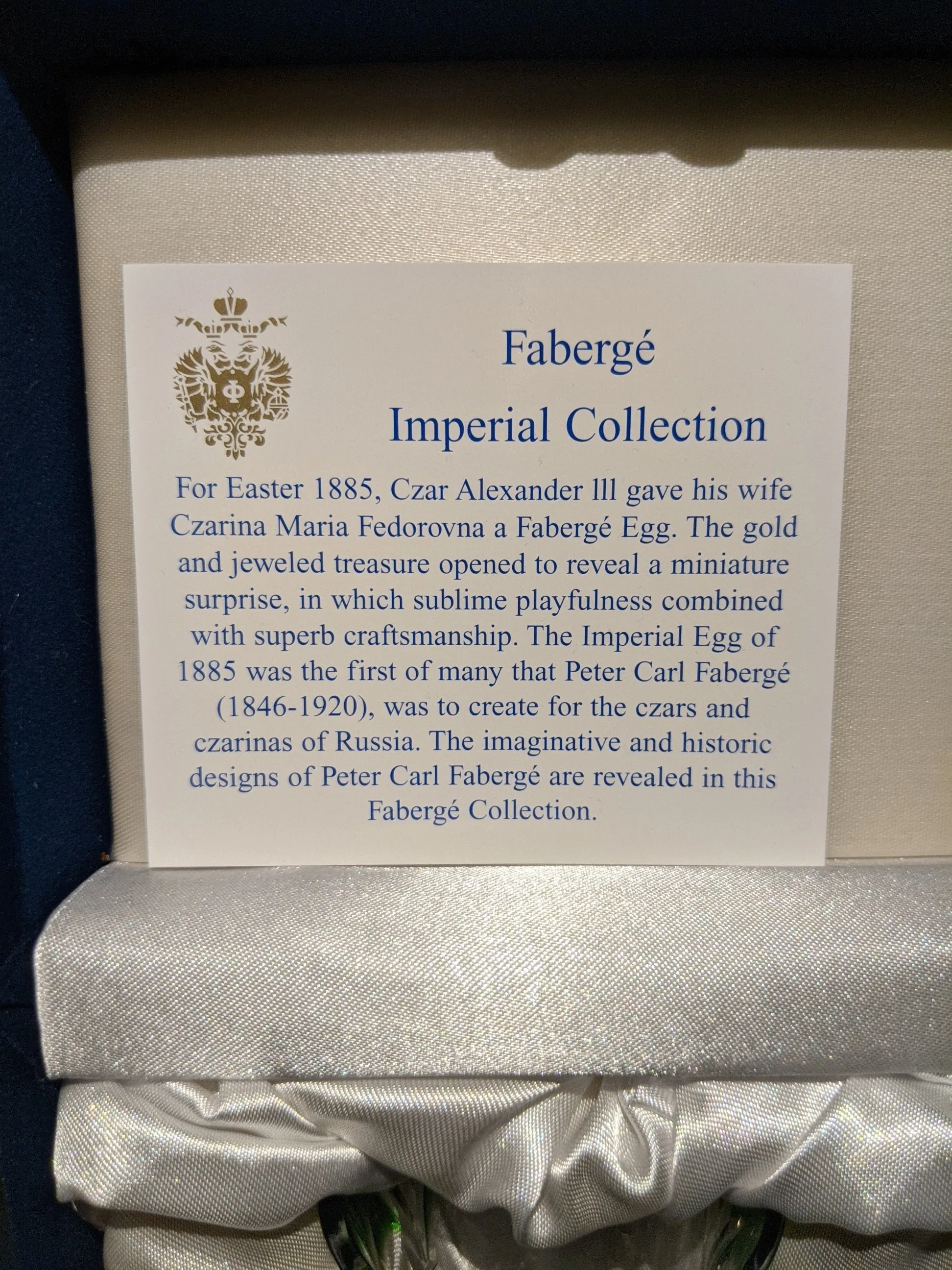 Faberge Crystal Ice Bucket with shot glasses