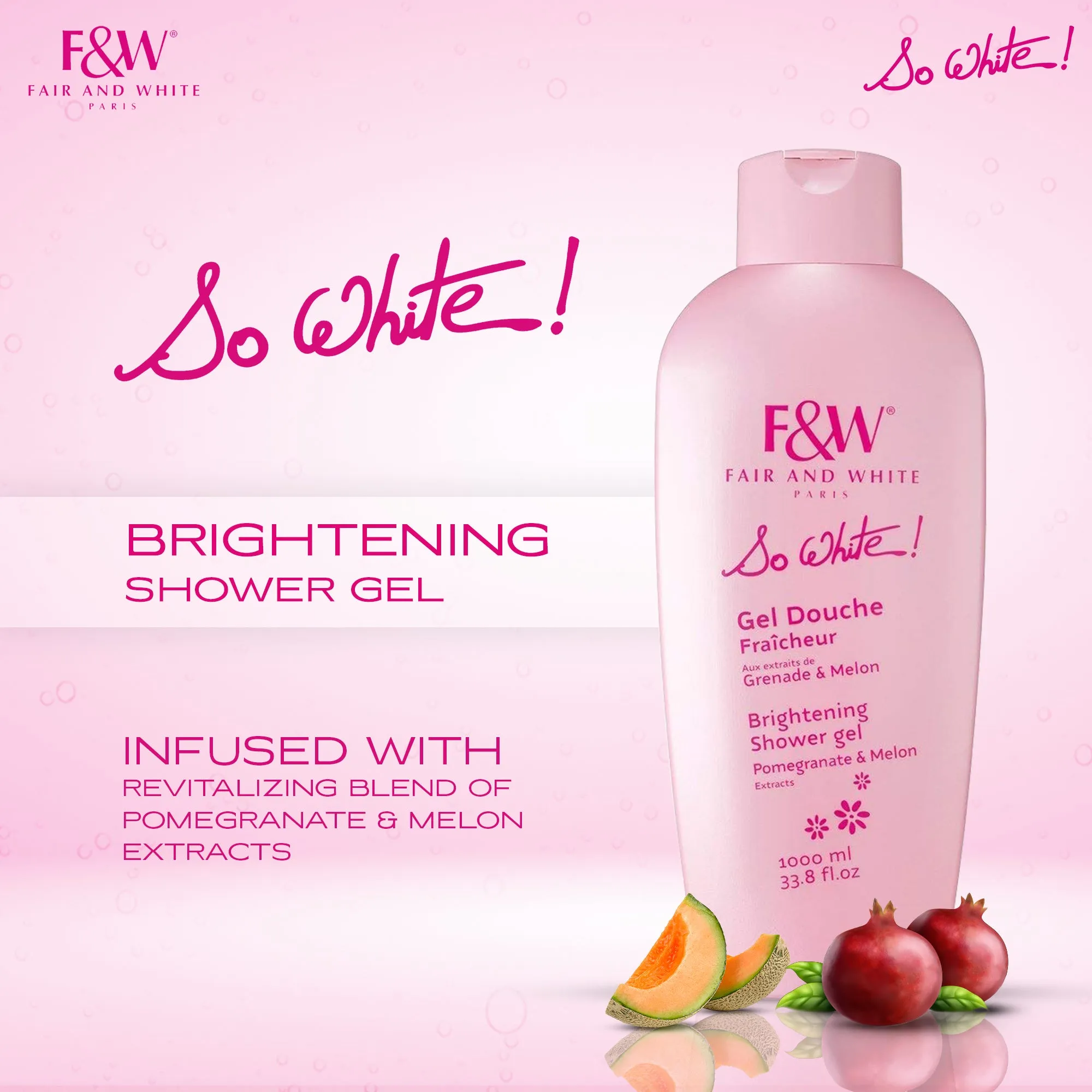 Fair & White So White Brightening Shower Gel Refreshing