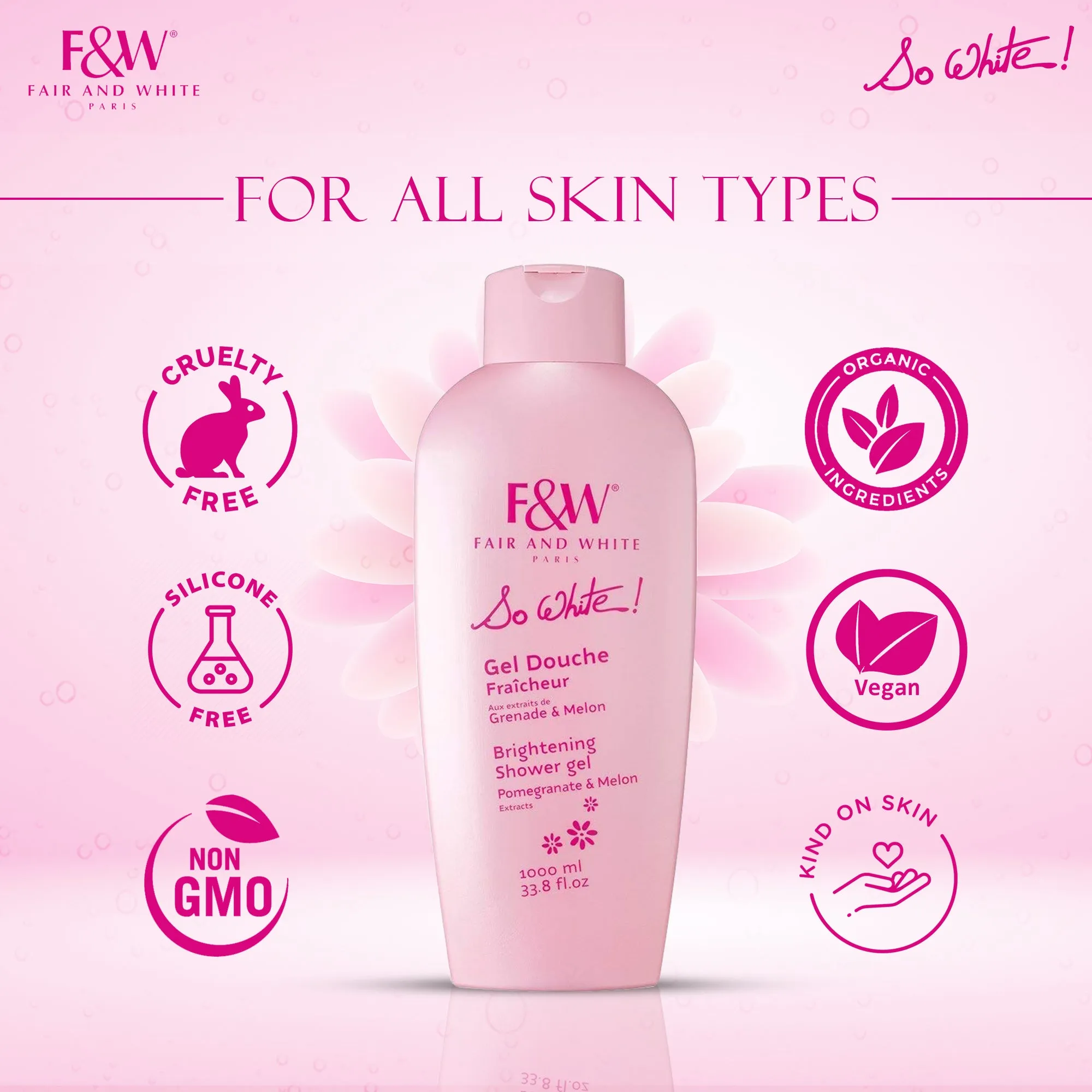 Fair & White So White Brightening Shower Gel Refreshing