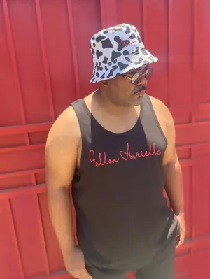 Fallon Aurielle Unisex Signature Classic Tank Top (Black & Red)