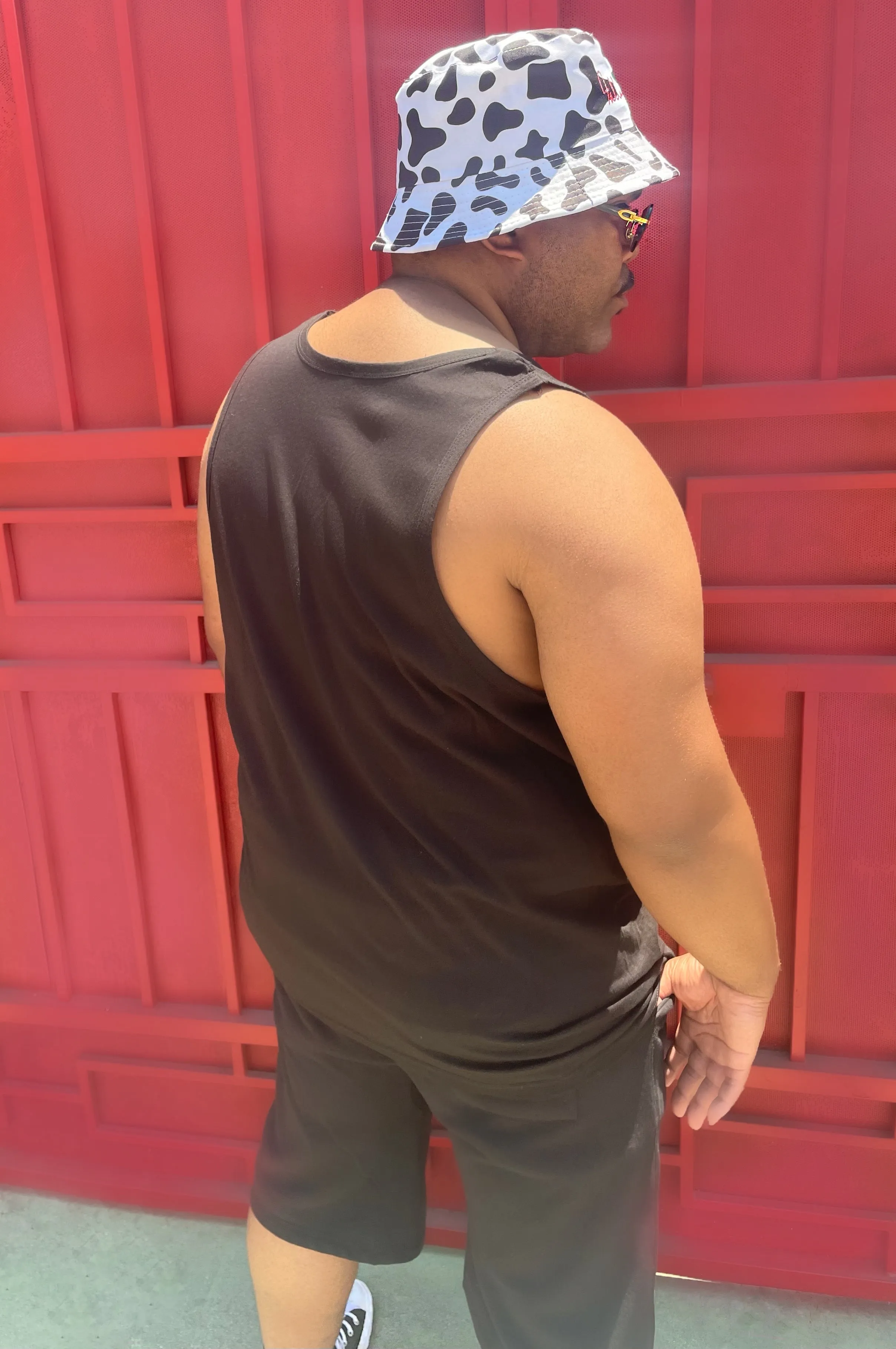 Fallon Aurielle Unisex Signature Classic Tank Top (Black & Red)