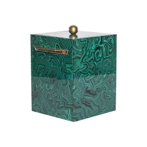 Faux Malachite Ice Bucket