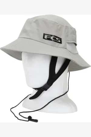 FCS ESSENTIALS SURF BUCKET HAT - WARM GREY