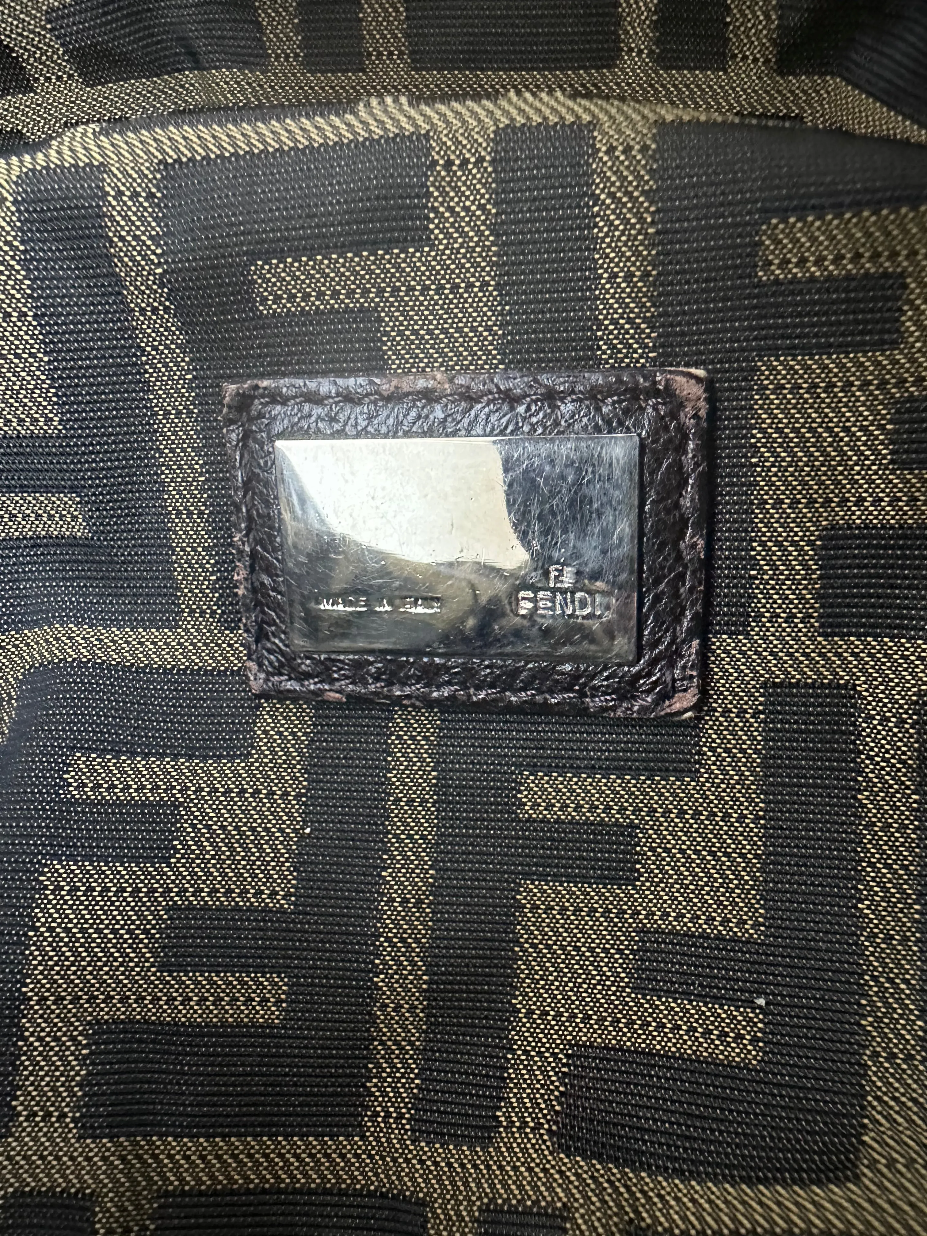Fendi SS 2005 Spy Brown Leather Handbag