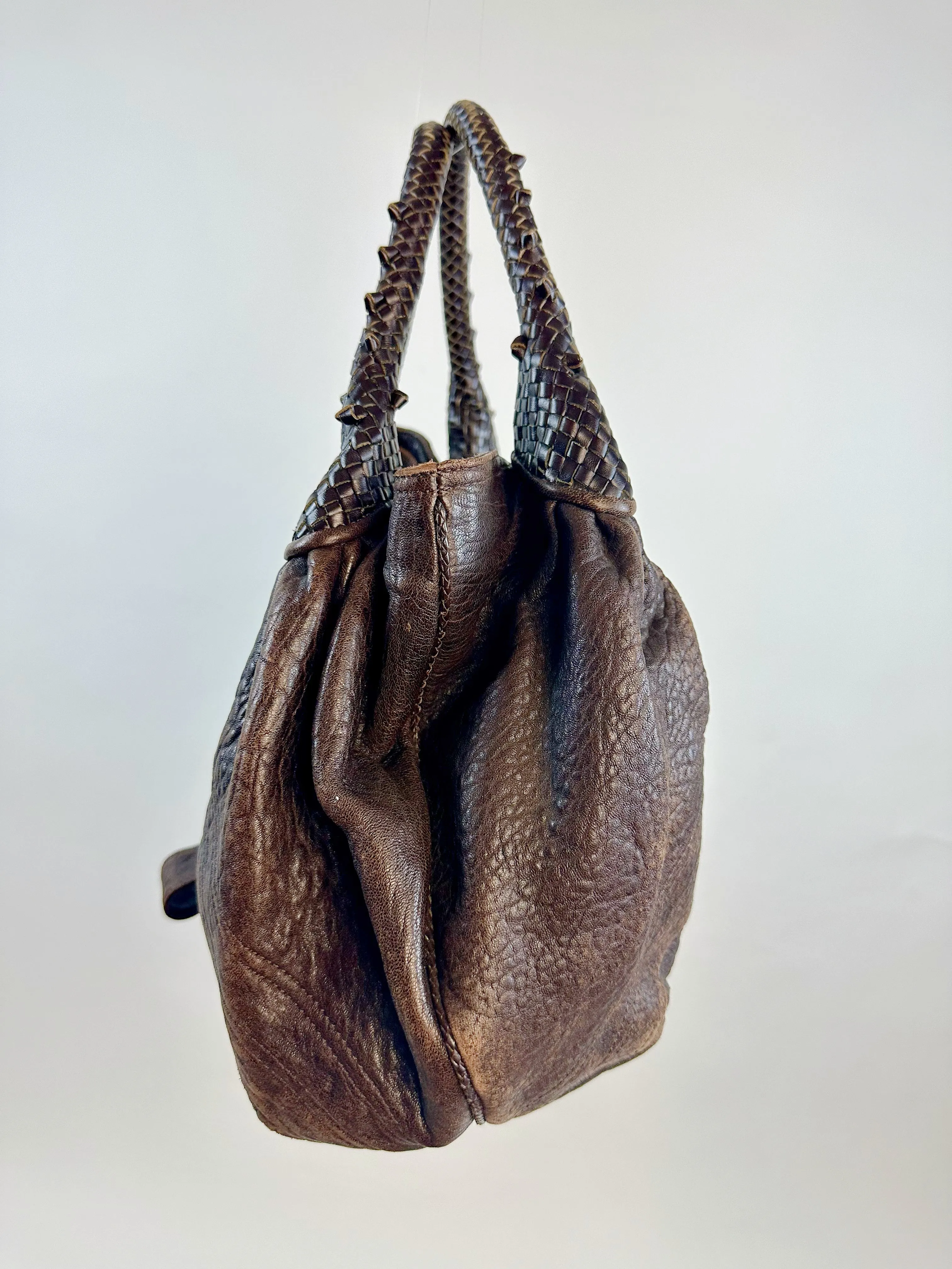 Fendi SS 2005 Spy Brown Leather Handbag