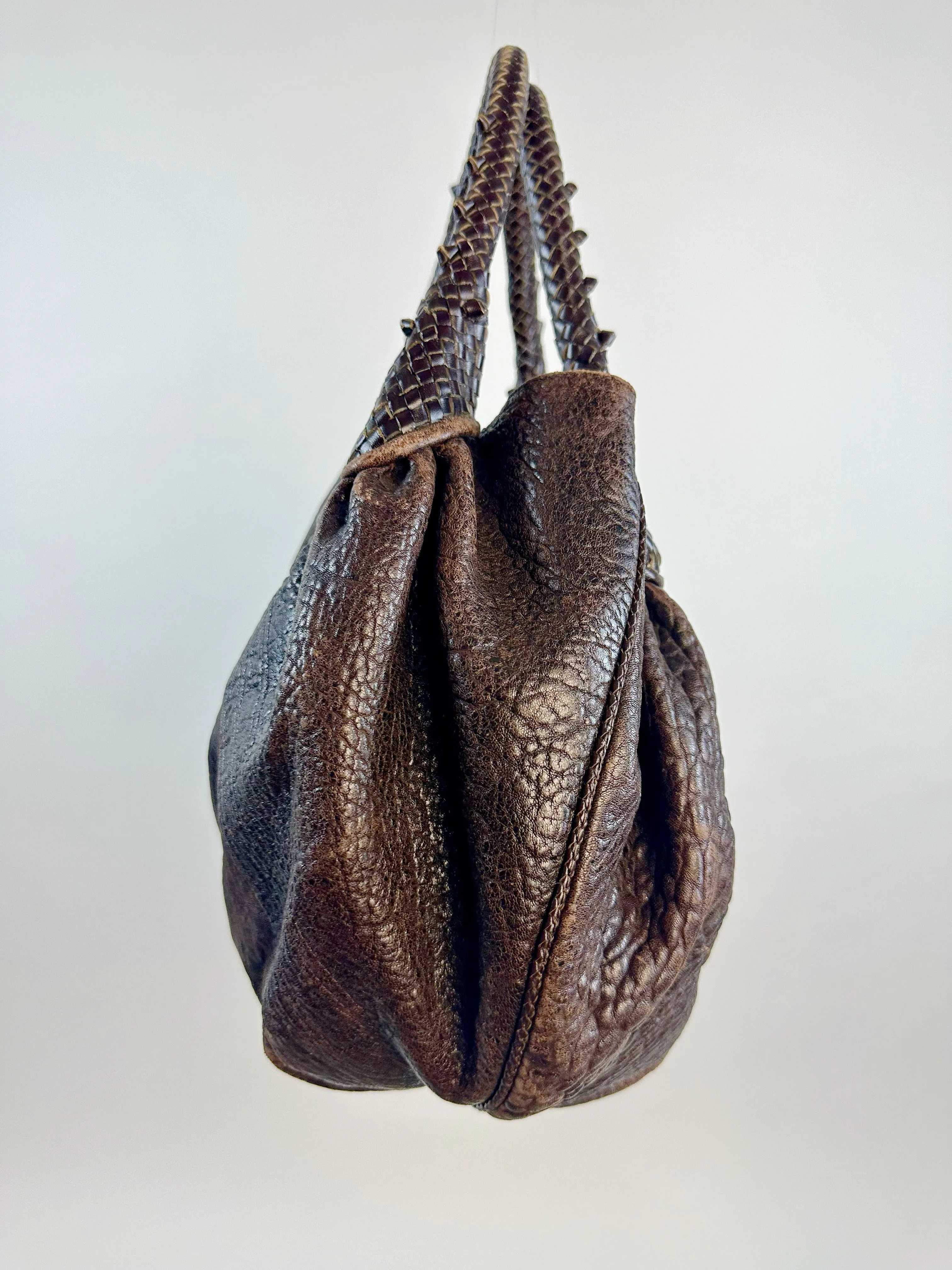 Fendi SS 2005 Spy Brown Leather Handbag