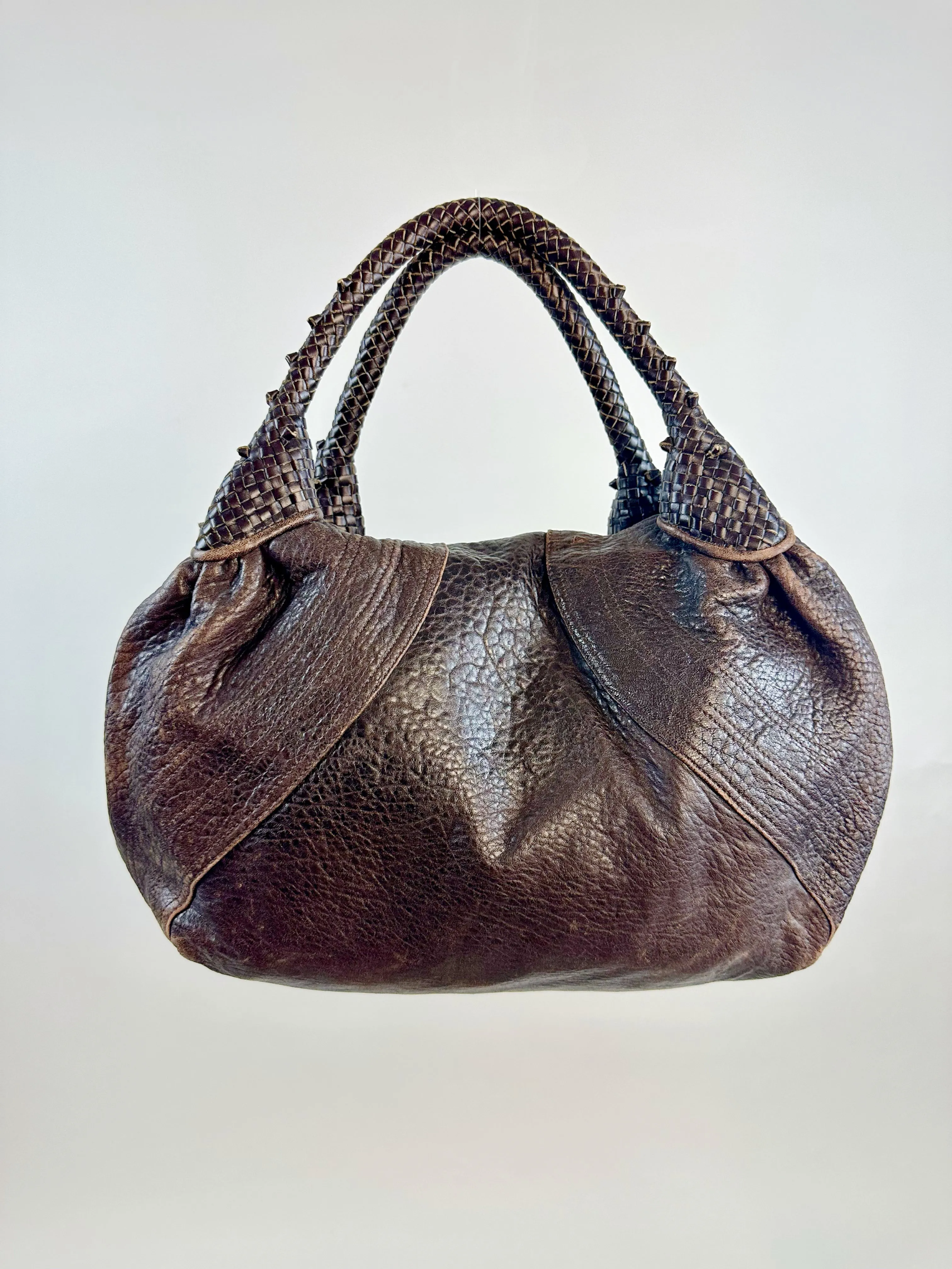 Fendi SS 2005 Spy Brown Leather Handbag