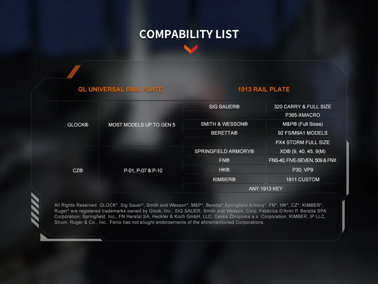 FENIX GL19R V2.0 RECHARGEABLE TAC LIGHT
