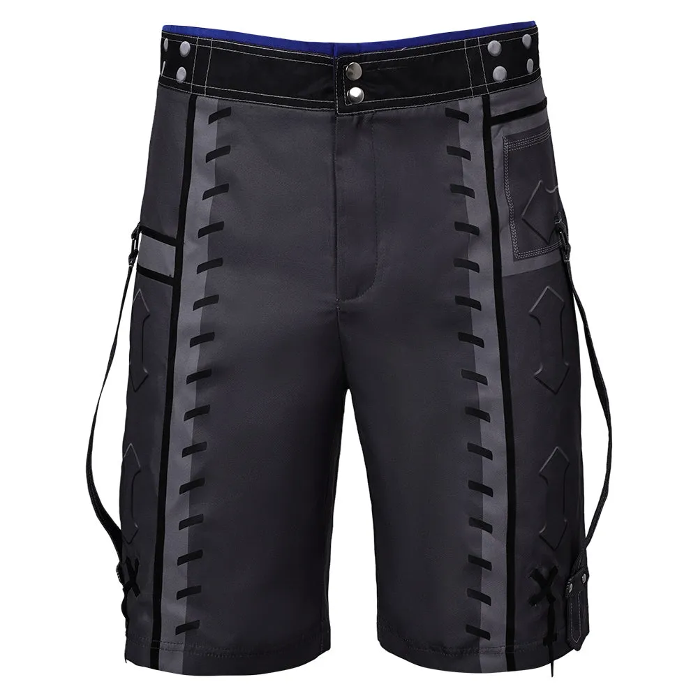 Final Fantasy VII Cloud Strife Black Shorts Pants Cosplay Costume Outfits Halloween Carnival Suit