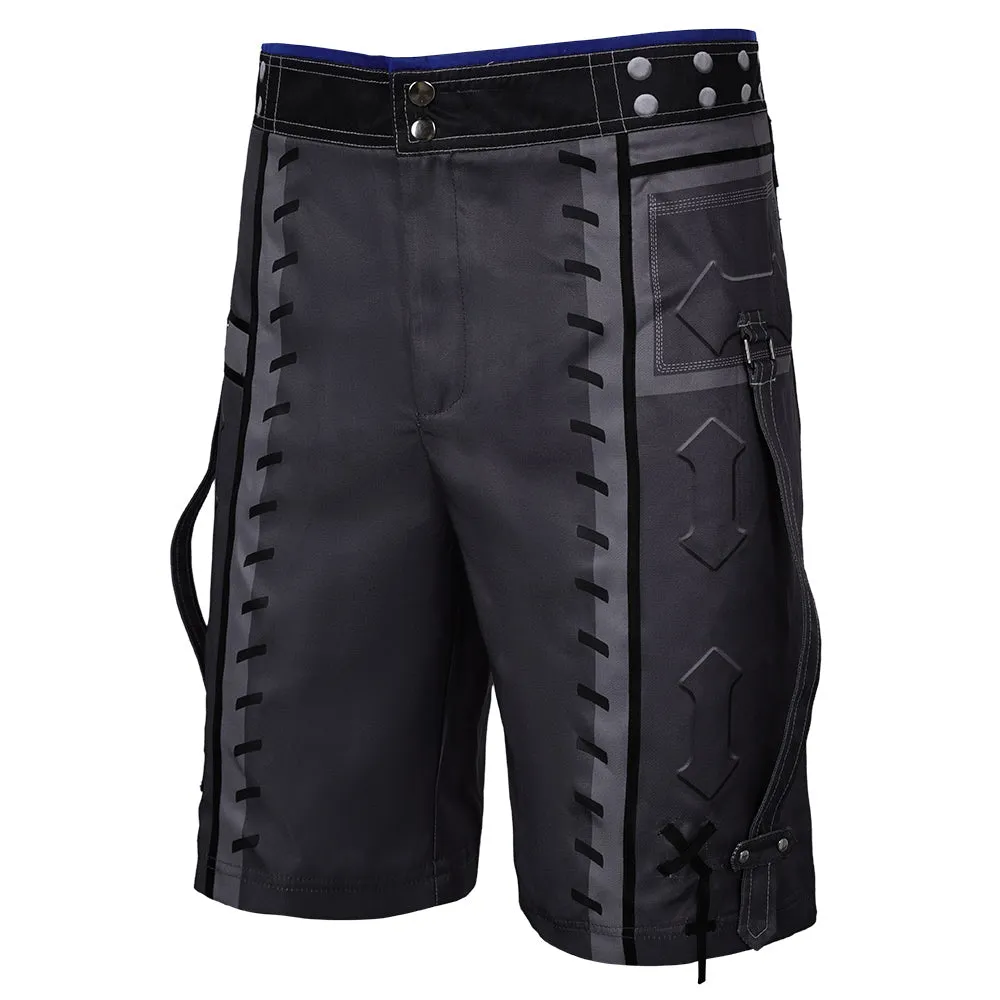Final Fantasy VII Cloud Strife Black Shorts Pants Cosplay Costume Outfits Halloween Carnival Suit