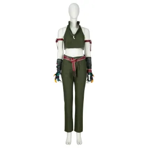 Final Fantasy VII Tifa Lockhart Green Suit Cosplay Costume Outfits Halloween Carnival Suit