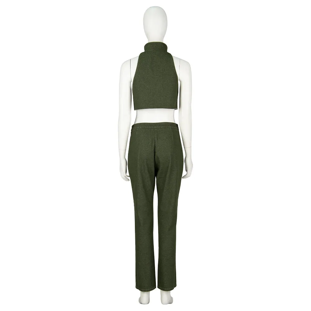 Final Fantasy VII Tifa Lockhart Green Suit Cosplay Costume Outfits Halloween Carnival Suit
