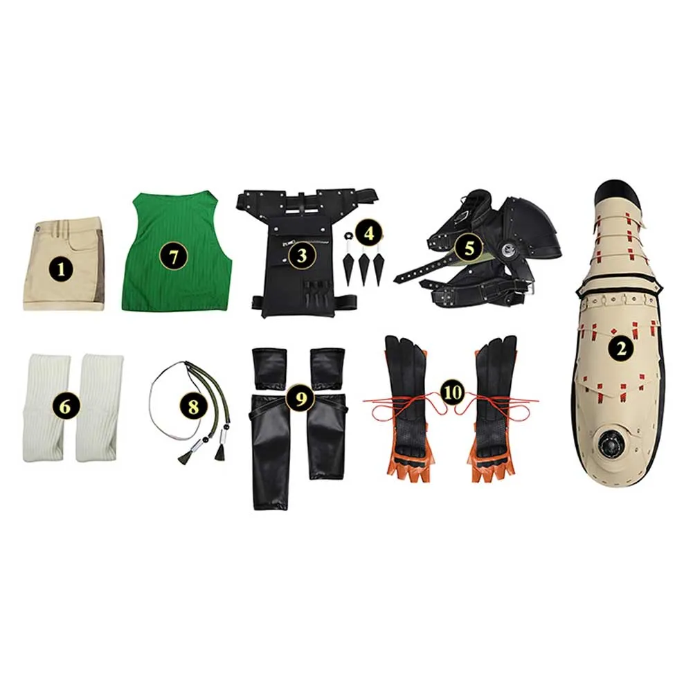 Final Fantasy VII Yuffie Kisaragi Game Character Cosplay Costume Outfits Halloween Carnival Suit