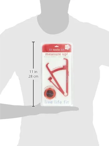 Fit Tools Kit by Fitlosophy with Body Fat Calipers and Measuring Tape