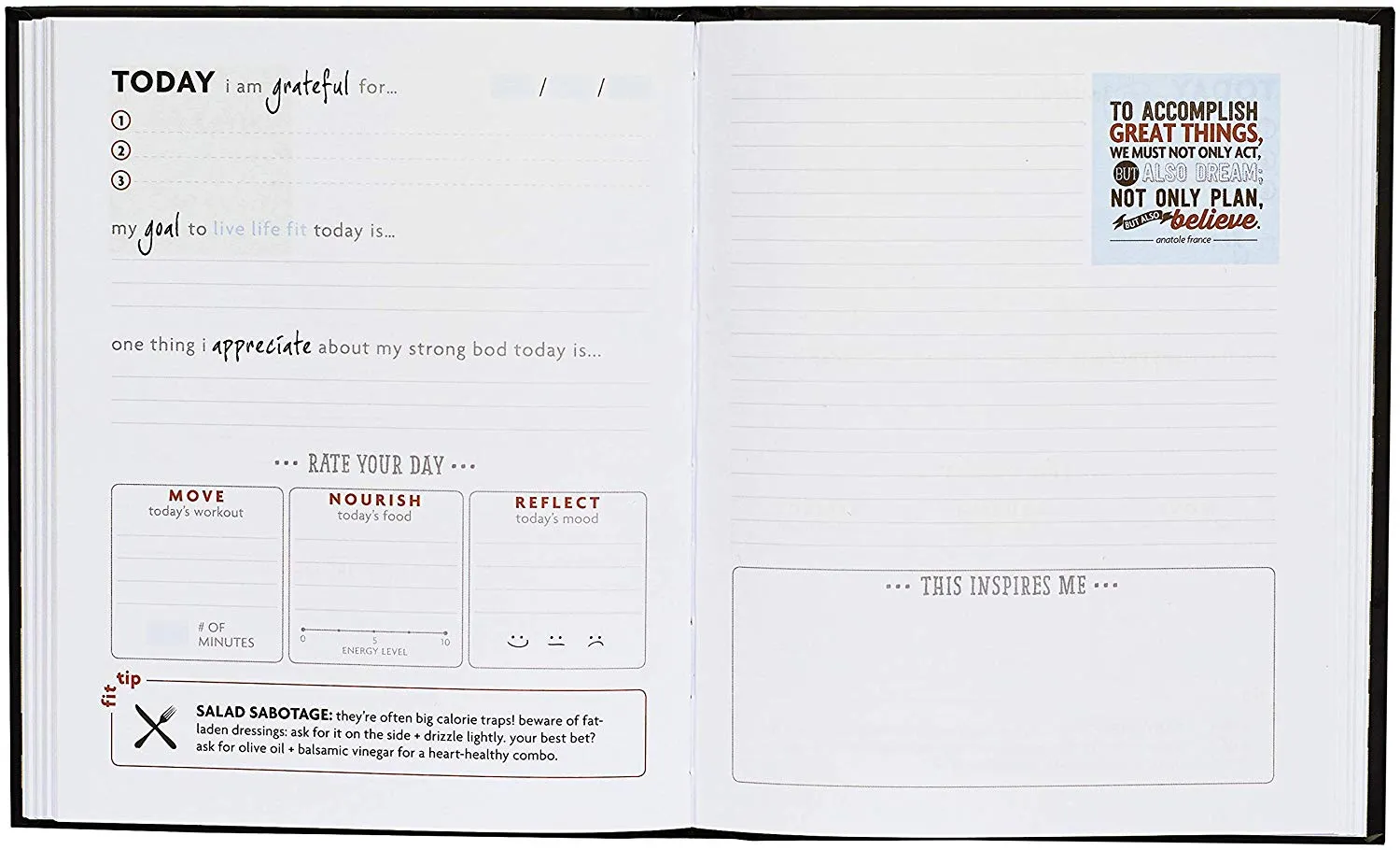 Fitlosophy Goal Getter Fitspiration Journal: 16 Weeks of Guided Fitness Inspiration by Fitlosophy