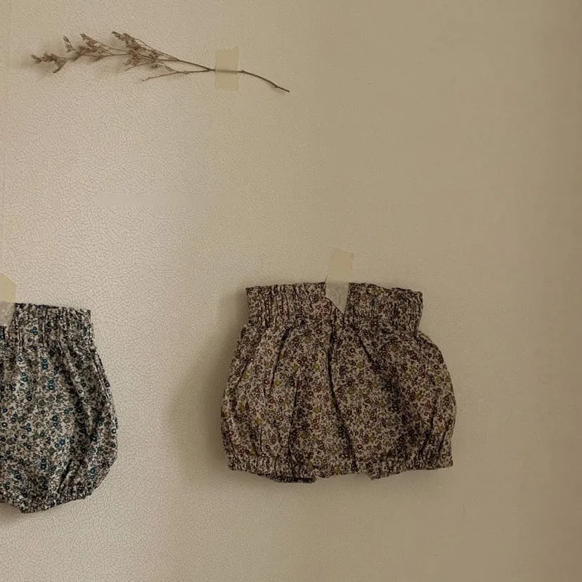 Floral Print Bloomer and Bucket Hat (Set)