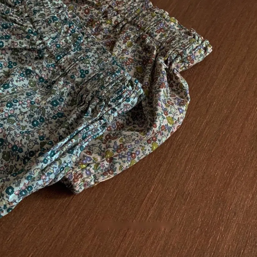 Floral Print Bloomer and Bucket Hat (Set)