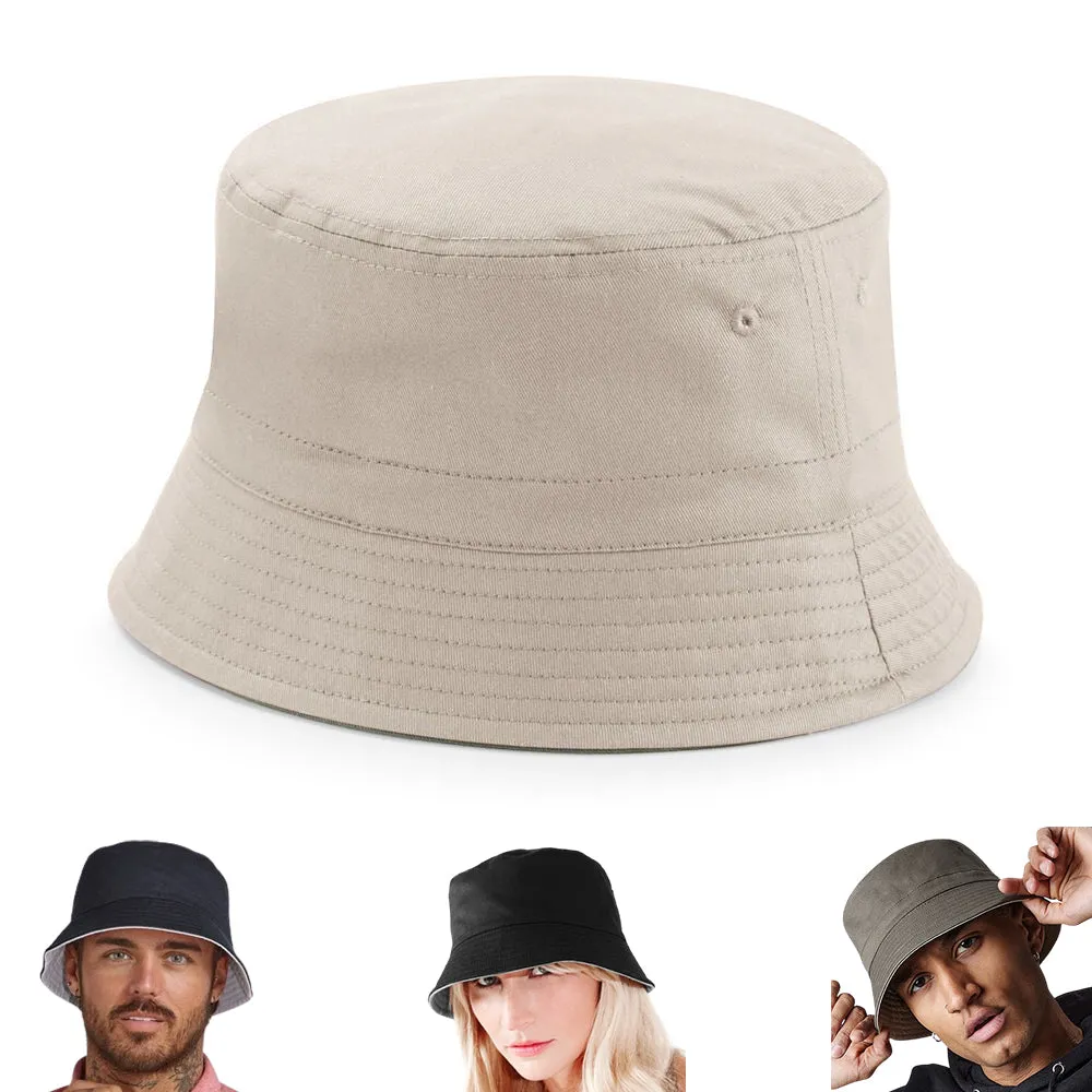 Fra 10 stk. | Reversible Bucket Hat med logo brodering | 3 Farver