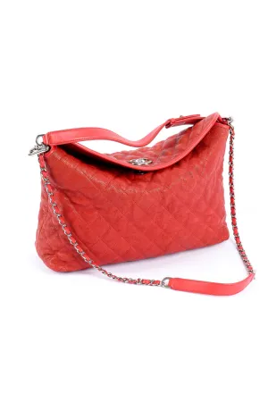 French Riviera Quilted Hobo Bag