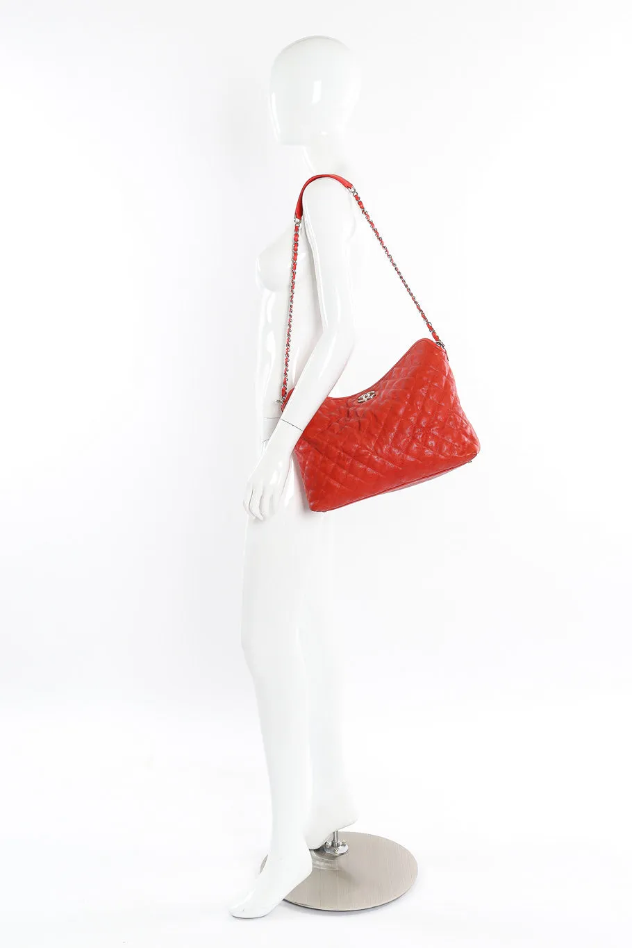 French Riviera Quilted Hobo Bag