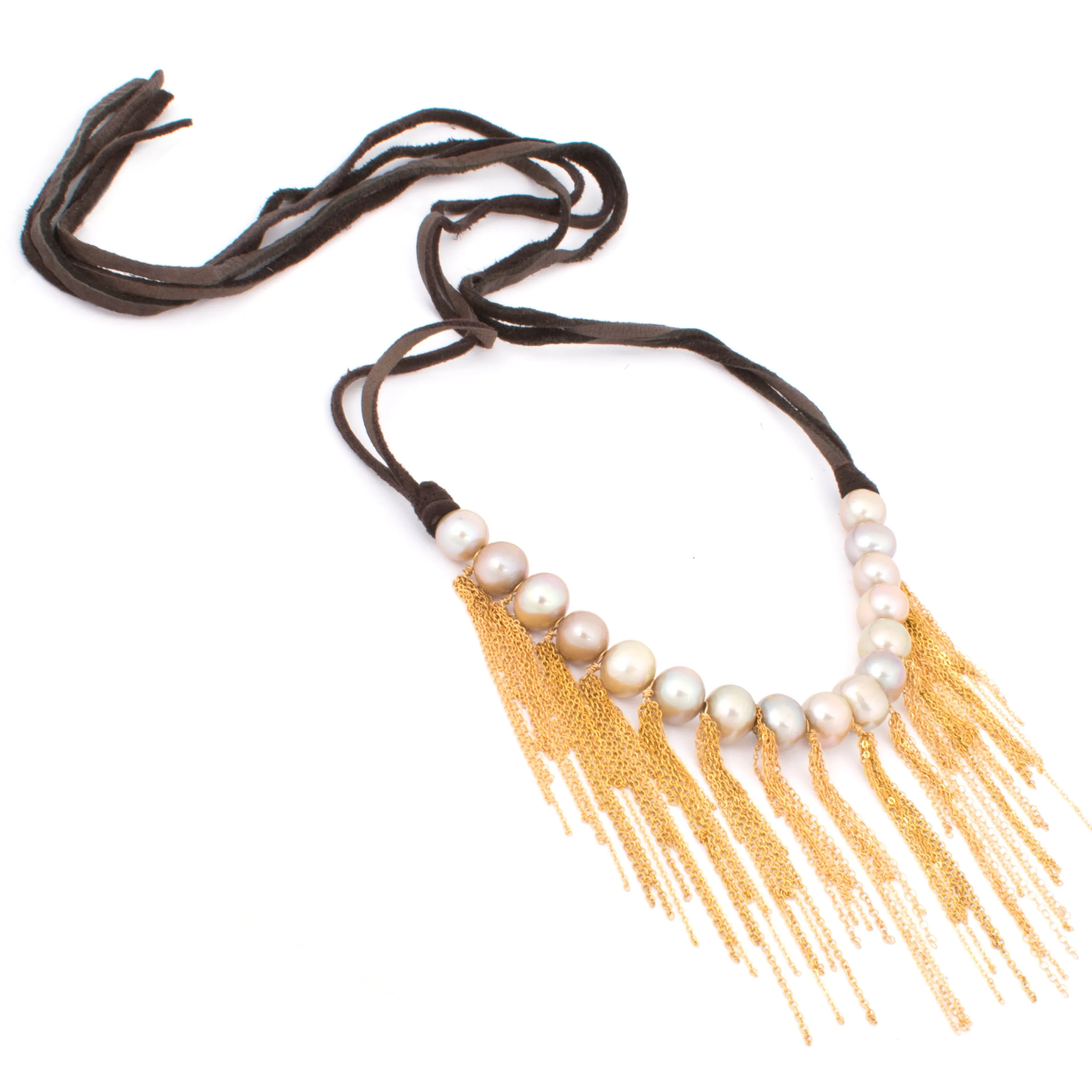 Fringe Leather Choker