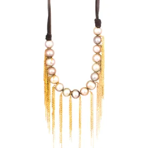 Fringe Leather Choker