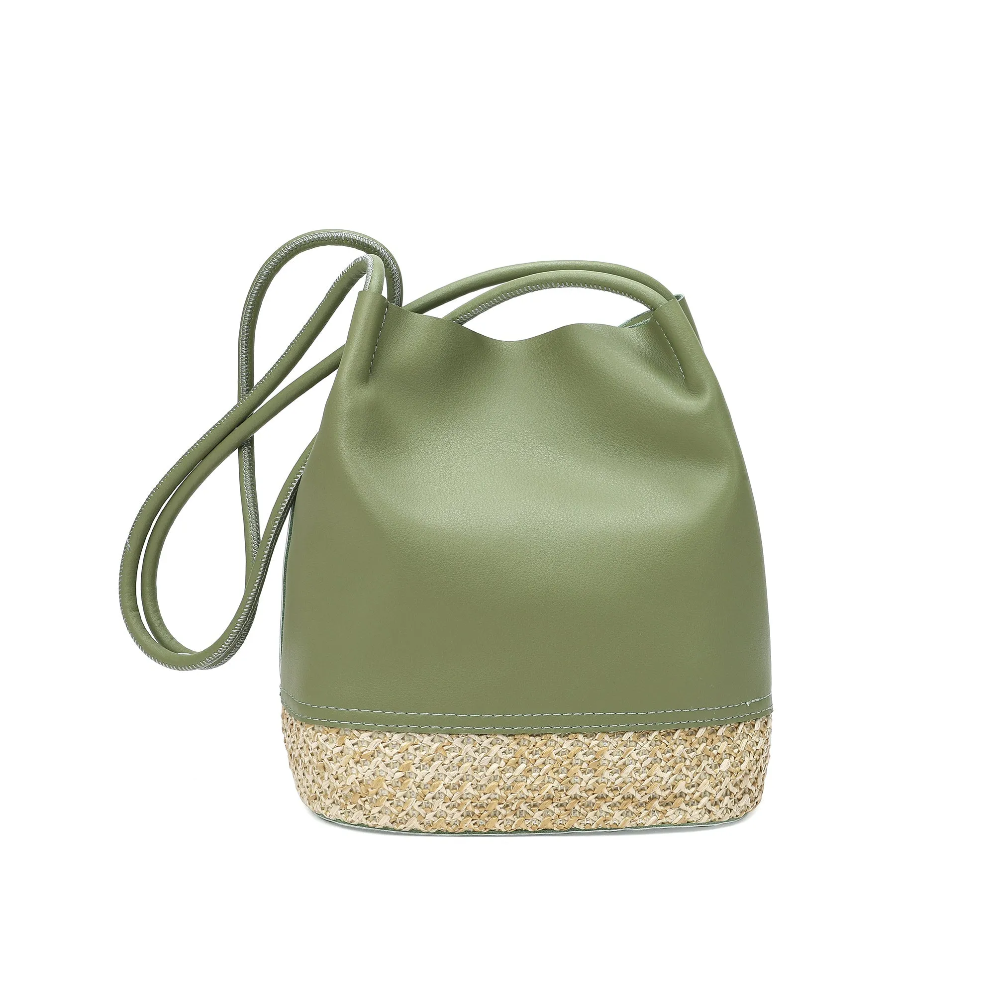 Full-Grain Soft Leather Hobo/Shoulder Bag