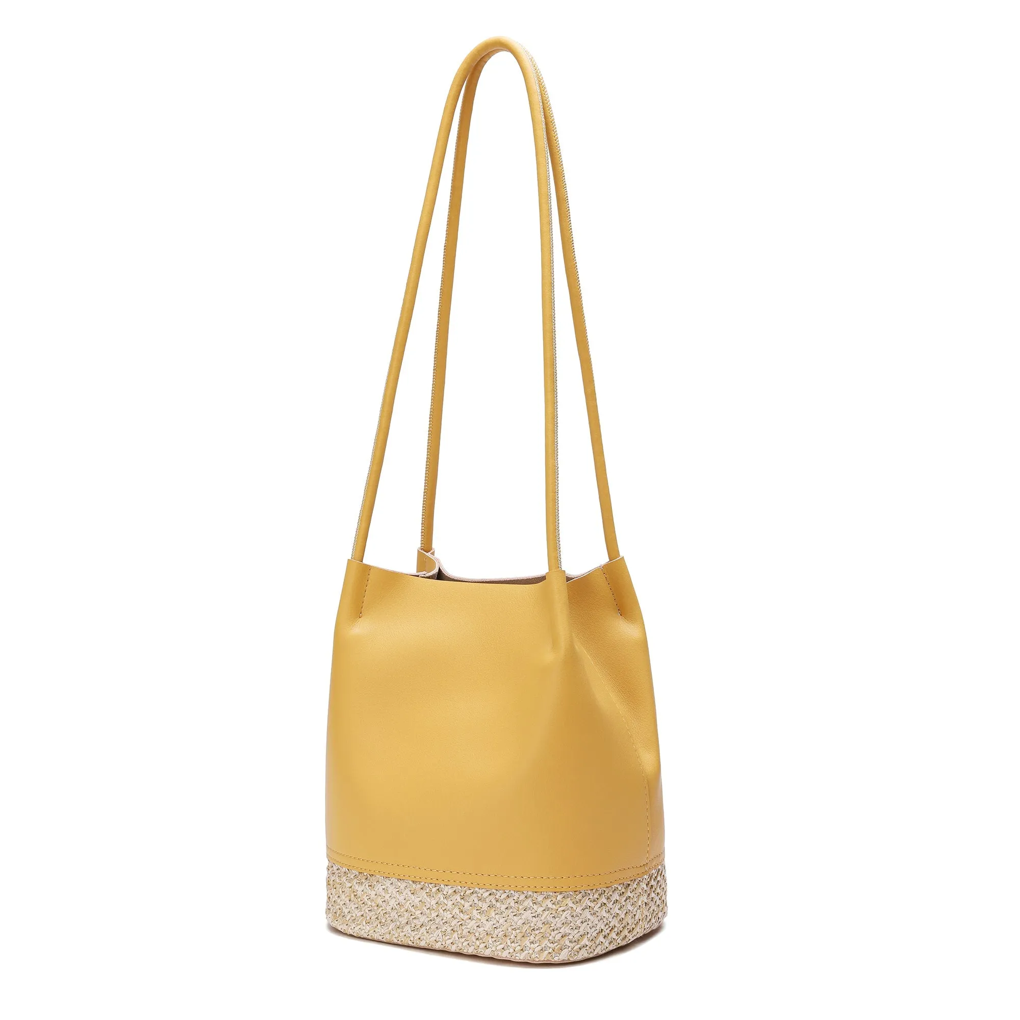 Full-Grain Soft Leather Hobo/Shoulder Bag