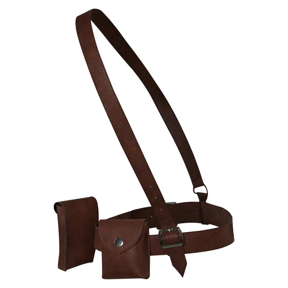 Furiosa: A Mad Max Saga Brown Leather Pack Set Cosplay Costume Outfits Halloween Carnival Suit