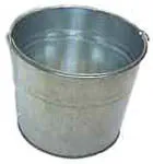 GALVANIZED GWC 8 QTS UTILITY PAIL  PO12