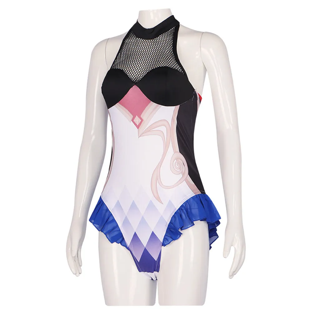 Genshin Impact Ganyu Cosplay Costume Women Swimsuit Outfits Halloween Carnival Suit