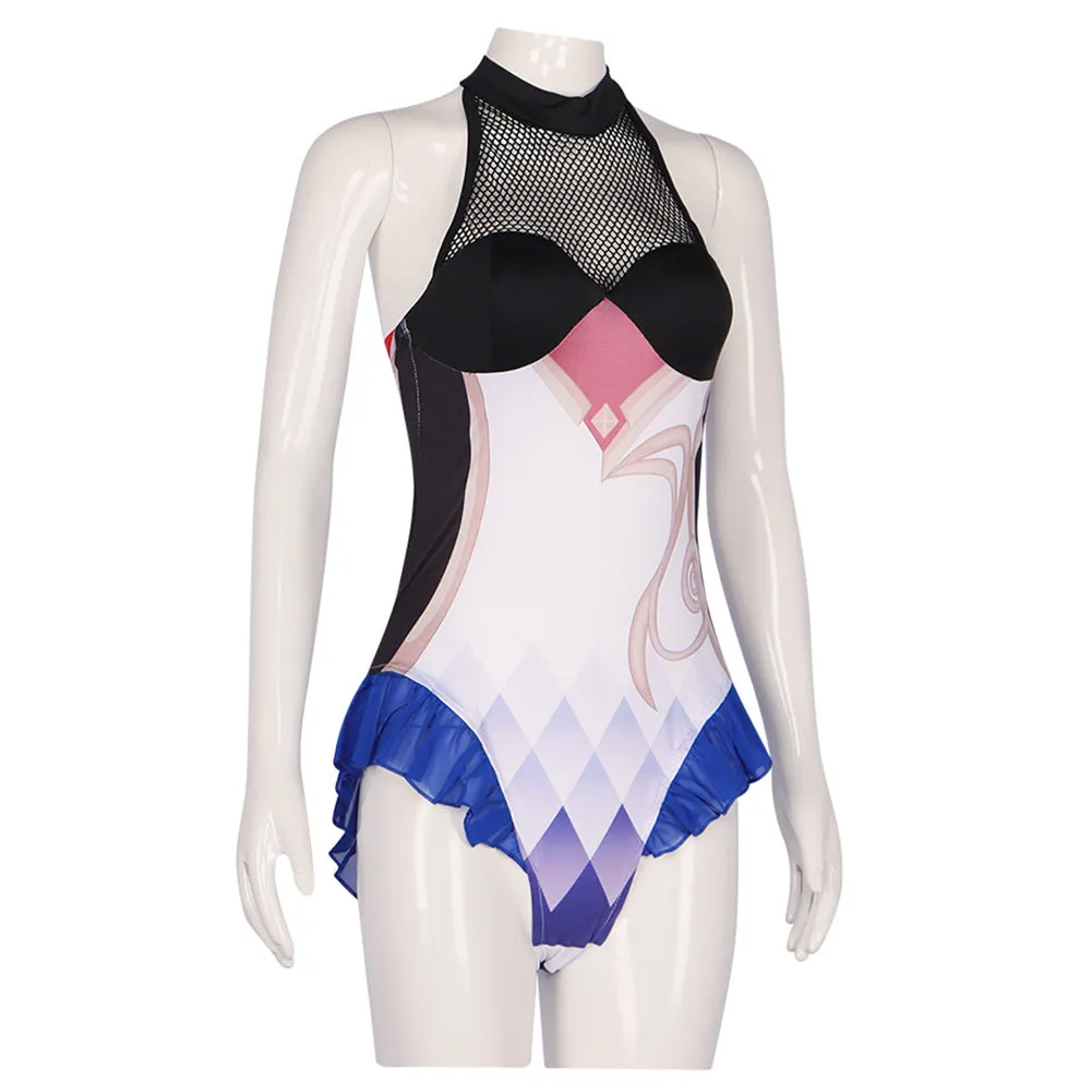 Genshin Impact Ganyu Cosplay Costume Women Swimsuit Outfits Halloween Carnival Suit