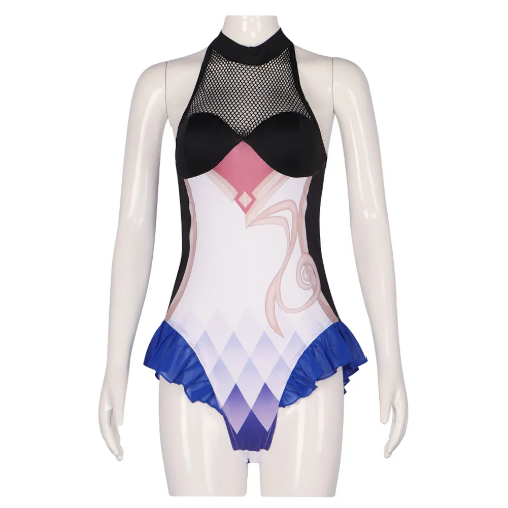 Genshin Impact Ganyu Cosplay Costume Women Swimsuit Outfits Halloween Carnival Suit
