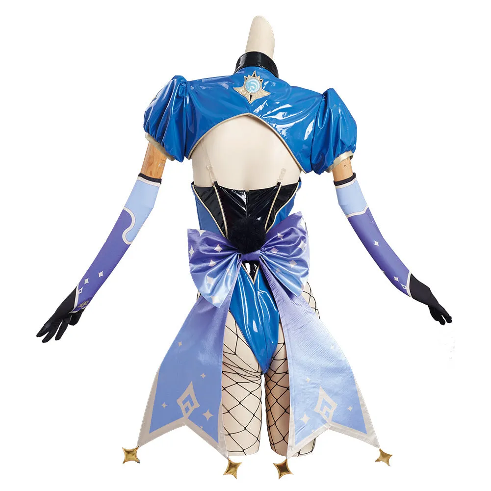 Genshin Impact Mona Bunny Girls Jumpsuit Outfits Cosplay Costume Halloween Carnival Suit