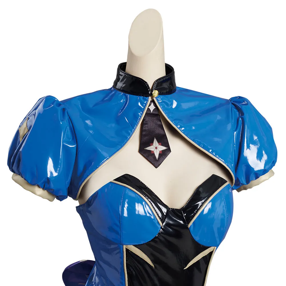 Genshin Impact Mona Bunny Girls Jumpsuit Outfits Cosplay Costume Halloween Carnival Suit