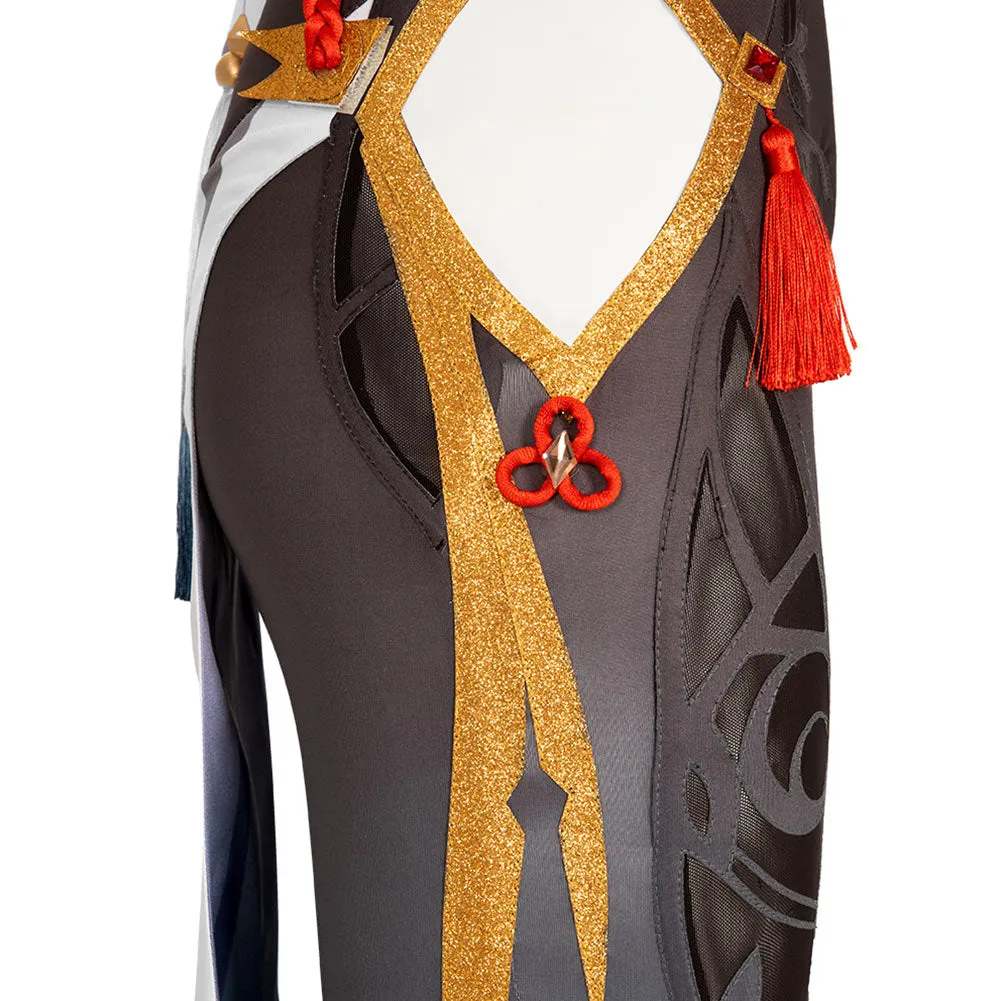 Genshin Impact Shen He Jumpsuit Outfits Cosplay Costume Halloween Carnival Suit