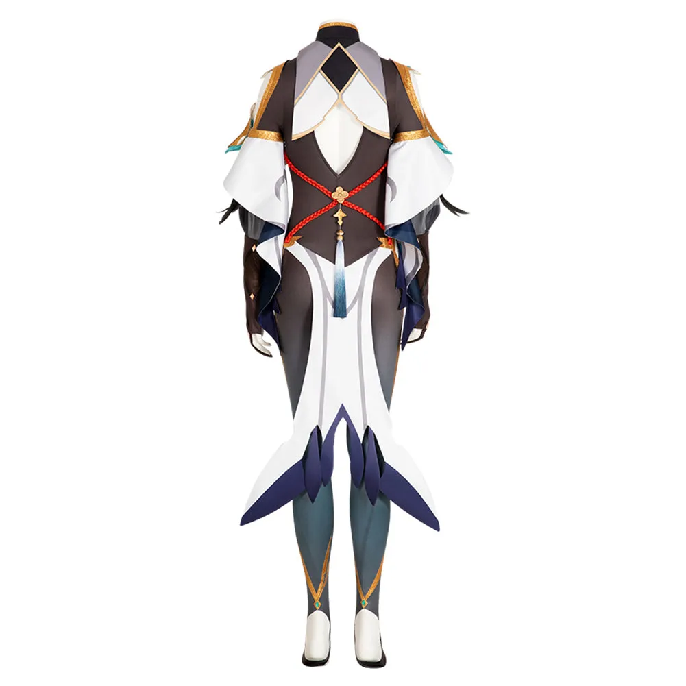 Genshin Impact Shen He Jumpsuit Outfits Cosplay Costume Halloween Carnival Suit