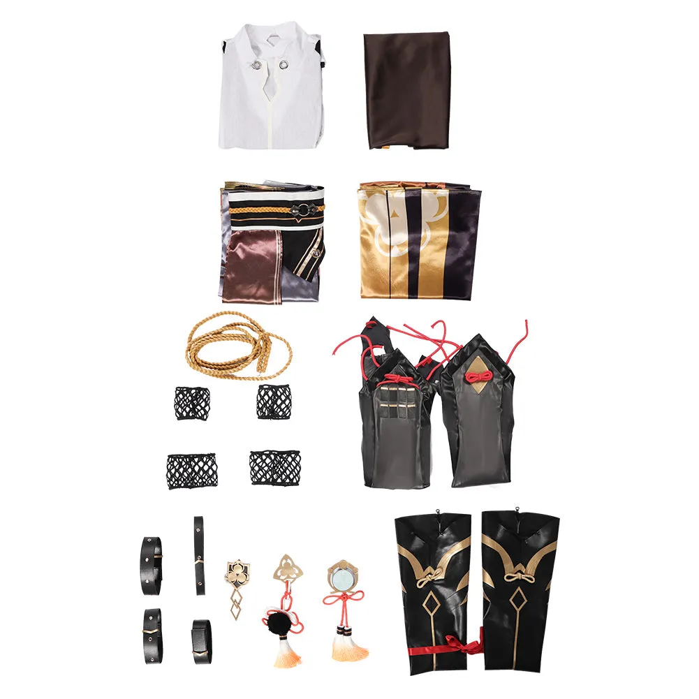 Genshin Impact Shikanoin Heizou Cosplay Costume Coat Pants Outfits Halloween Carnival Suit