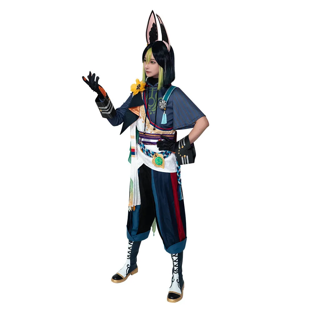 Genshin Impact - Tighnaria Cosplay Costume Outfits Halloween Carnival Suit