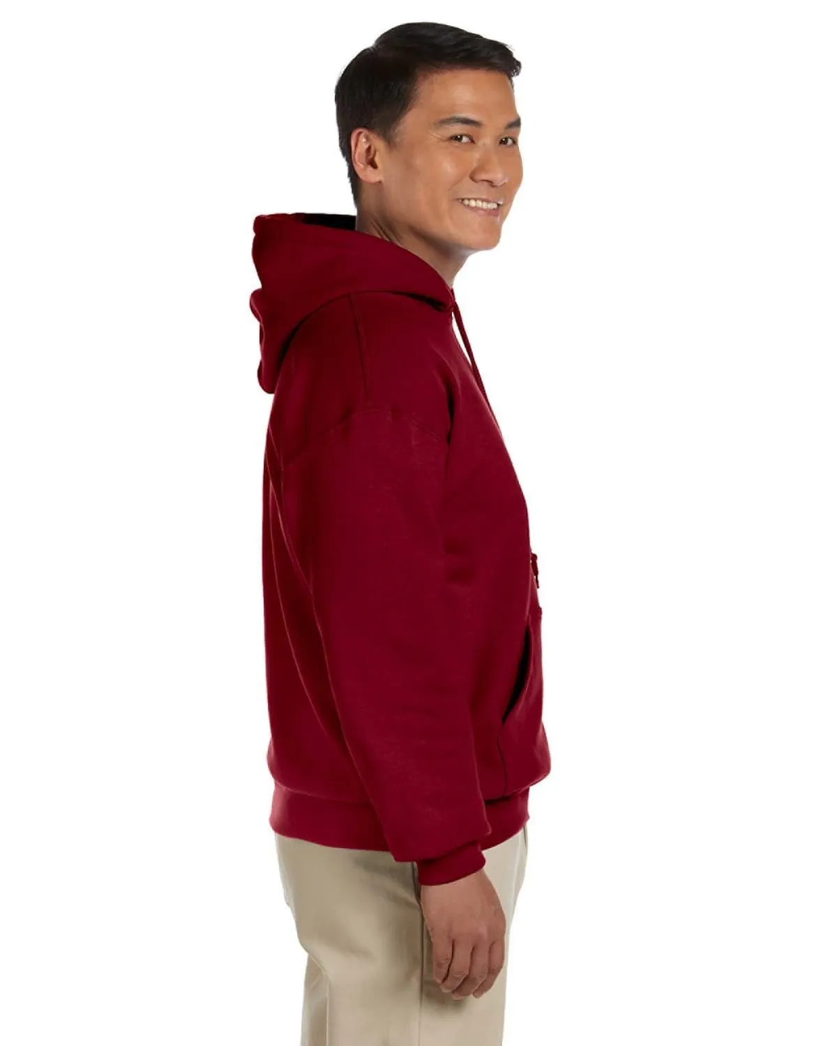 Gildan Lightweight 50/50 Hoodie Sweatshirt | Garnet
