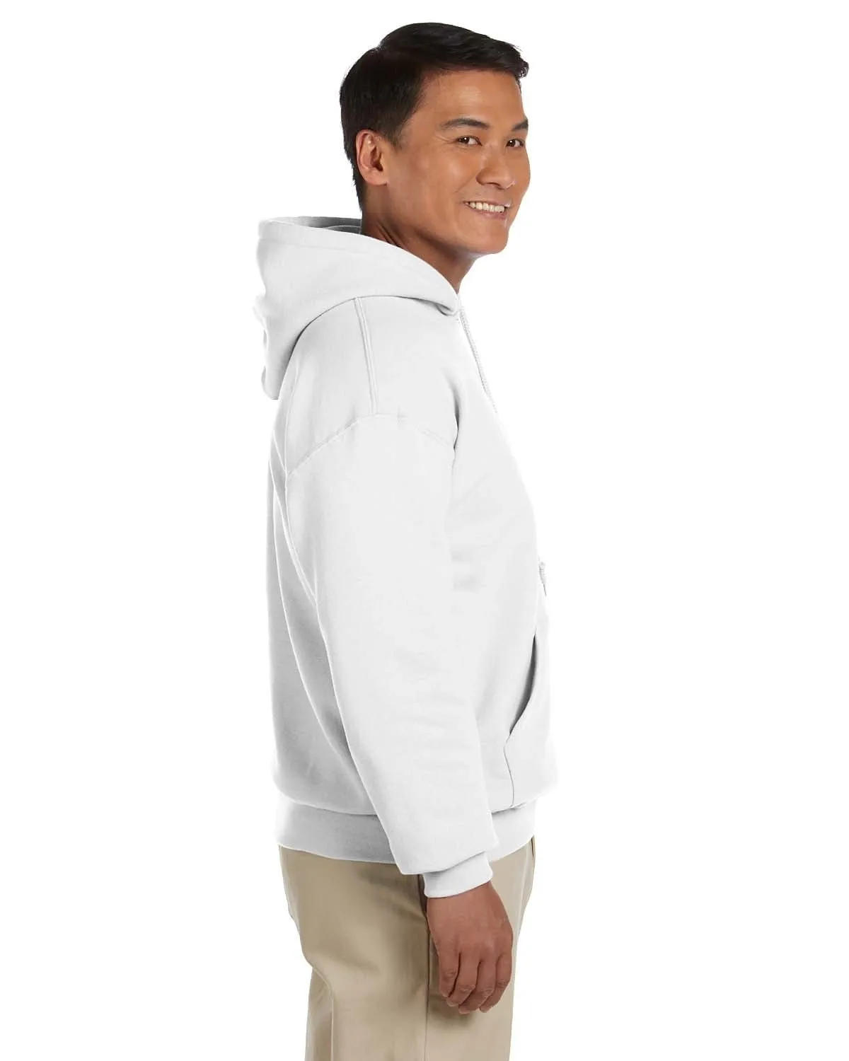Gildan Lightweight 50/50 Hoodie Sweatshirt | White
