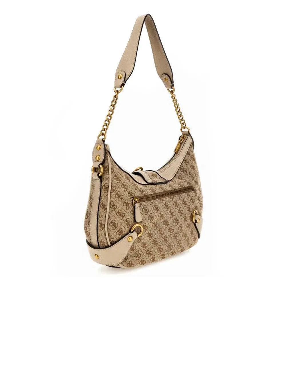 Gloss Vintage Hobo - Latte Logo Nude