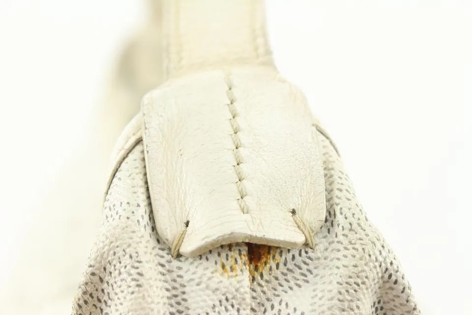 Goyard White Chevron Fidji Zip Hobo Bag 118gy28