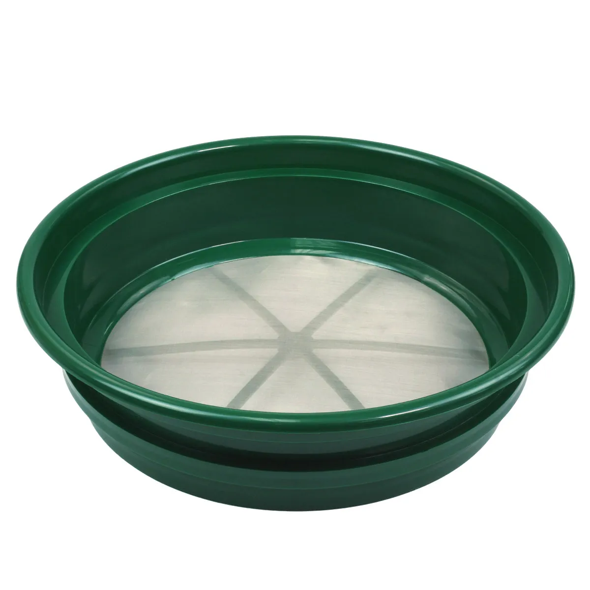 Green Plastic 13-1/4" Gold Sifting Pan Classifier 1/100 Mesh Size