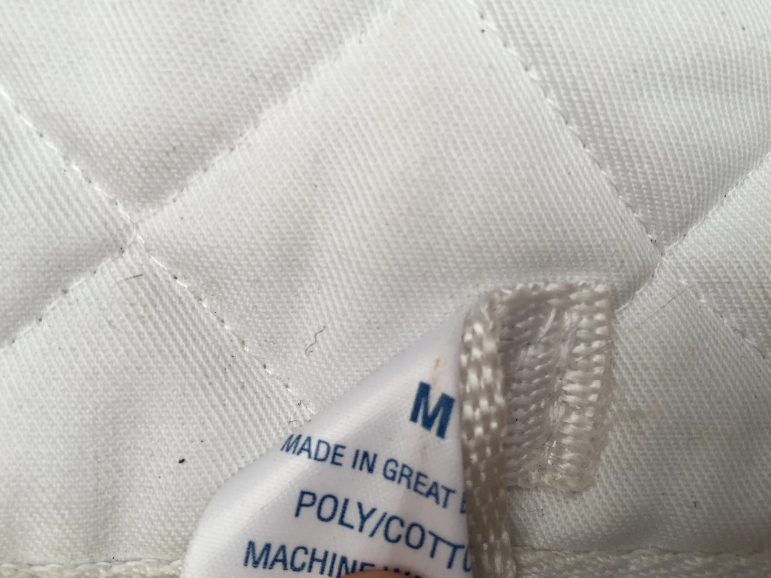 Griffin nuumed medium saddle cloth white FREE POSTAGE