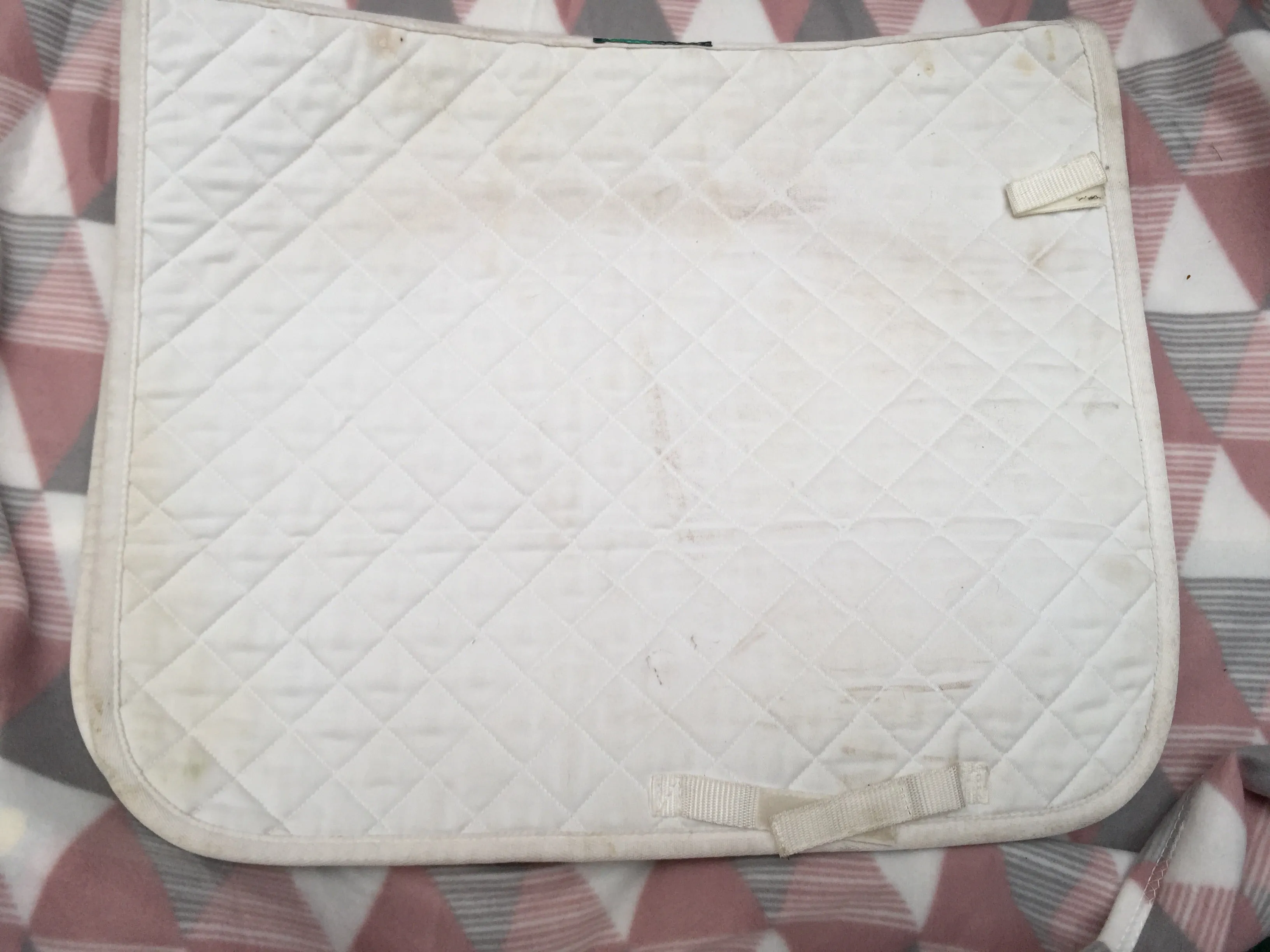 Griffin nuumed medium saddle cloth white FREE POSTAGE