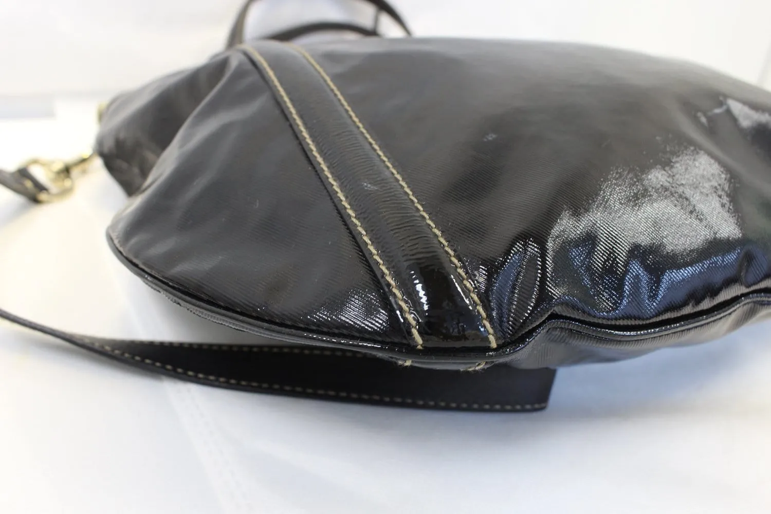 GUCCI 162886 Black Leather Britt Hobo Bag