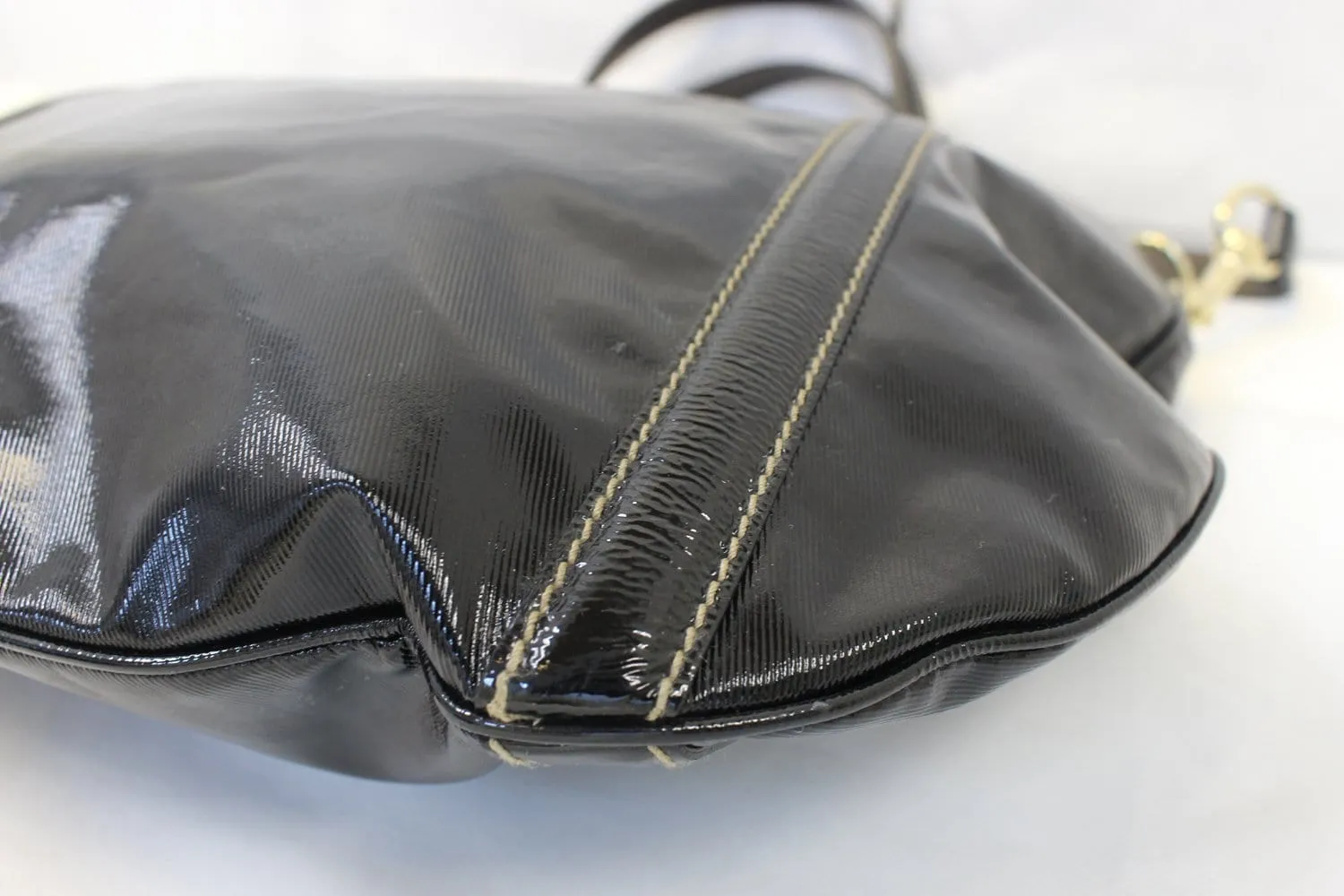 GUCCI 162886 Black Leather Britt Hobo Bag