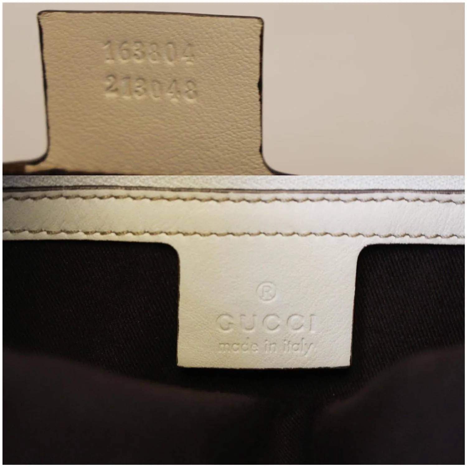 GUCCI 85th Anniversary Horsebit Leather Hobo Bag White 163804