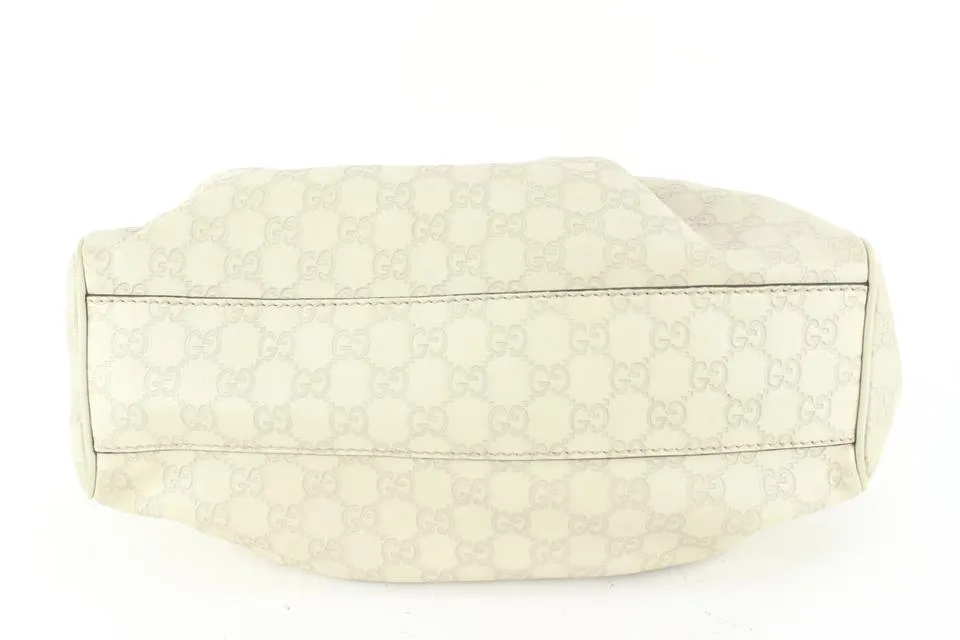 Gucci Beige Guccissima Leather GG Medium Sukey Hobo 74gz429s